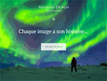 Tablet Screenshot of mathieudupuis.com